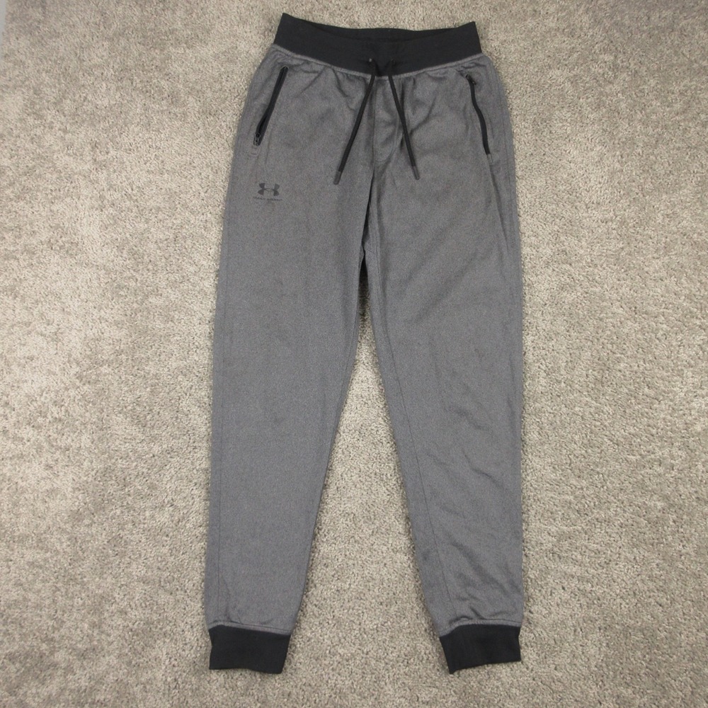 Under Armour Sweatpants Mens Small Gray Sportstyle Joggers Activewear Casual